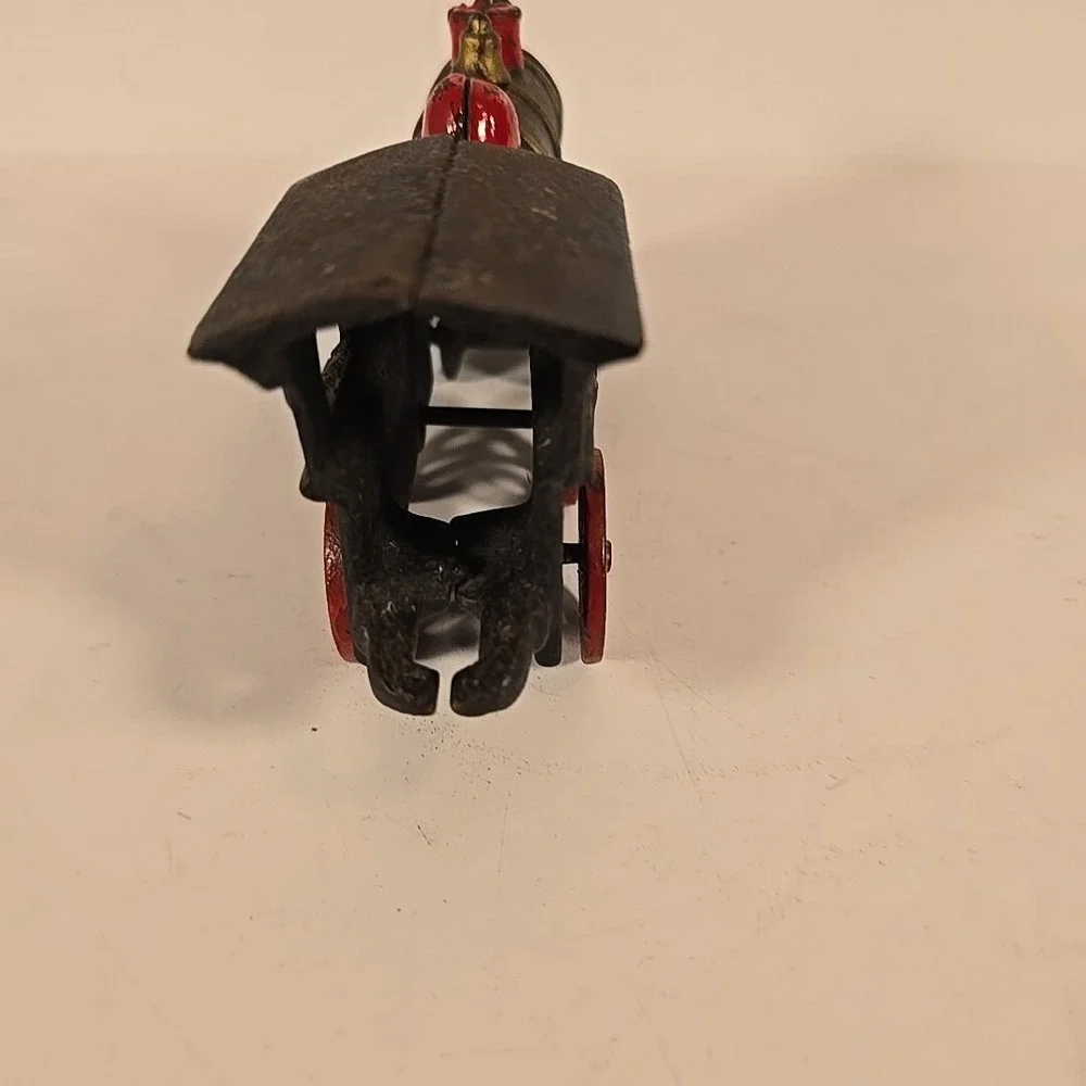 Vintage Cast Iron Black‎ Steam Engine #50 Train Locomotive Toy Made In Japan